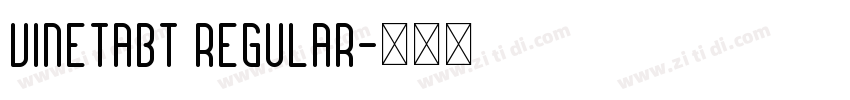 VinetaBT Regular字体转换